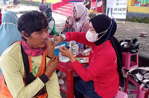 Binda Babel Terus Gelar Vaksinasi Guna Tekan Penyebaran Covid-19 di Masyarakat