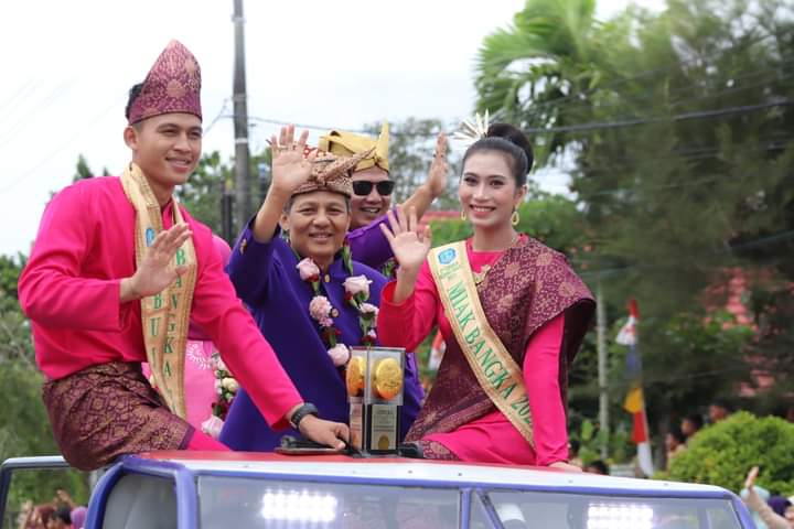 Arakan Piala Adipura Sungailiat Disambut Meriah