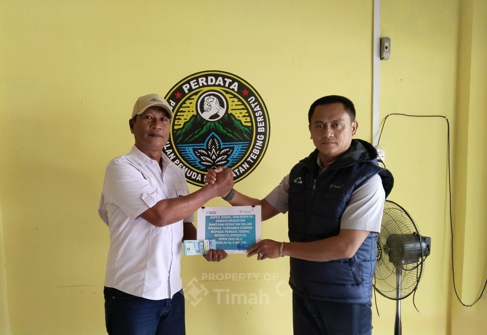 Dukung Pemberdayaan Pemuda, PT Timah Tbk Dukung Turnamen Domino Perdata di Kecamatan Tebing