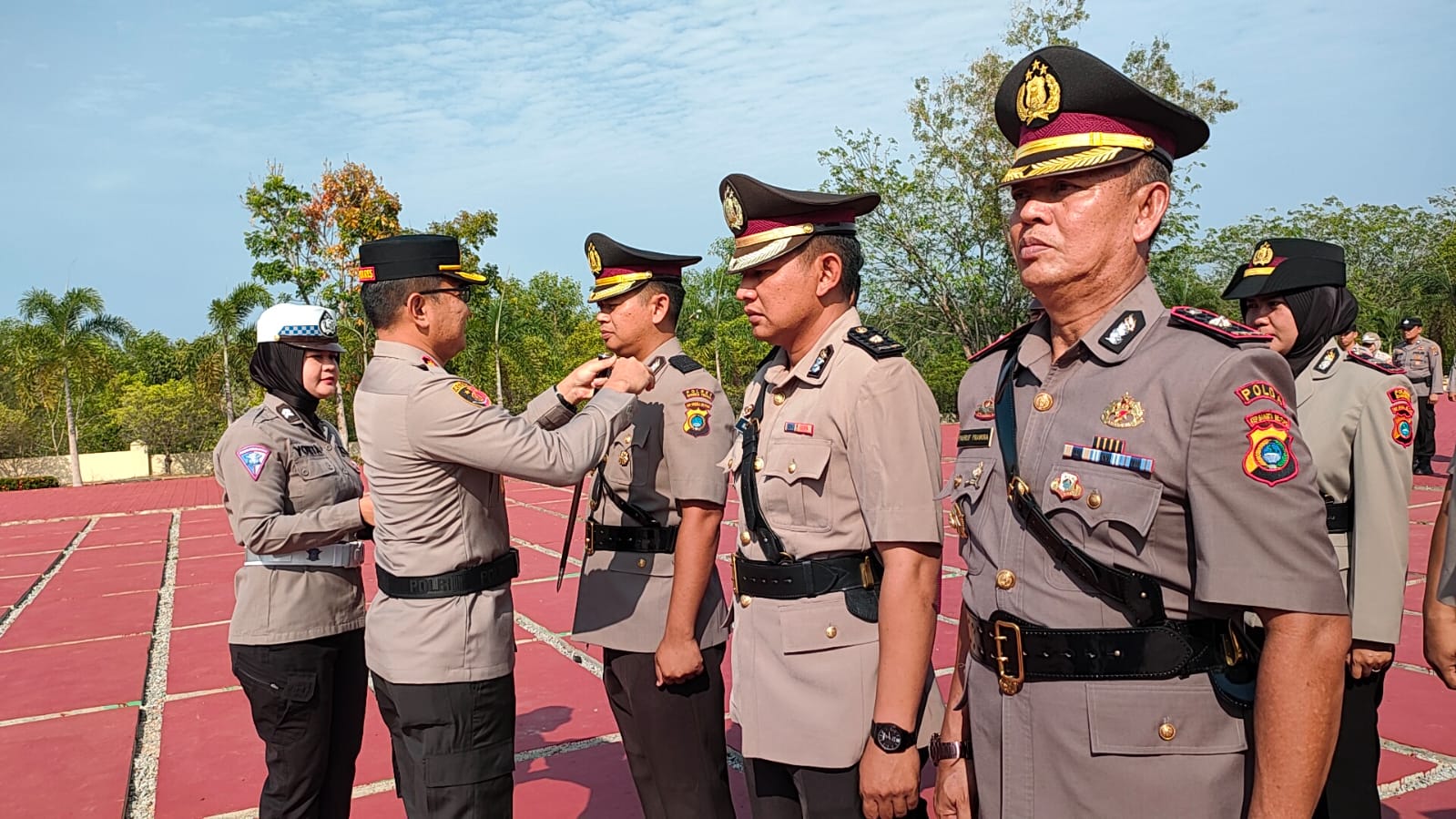 Kapolres Lantik 8 Perwira Polres Bangka Barat