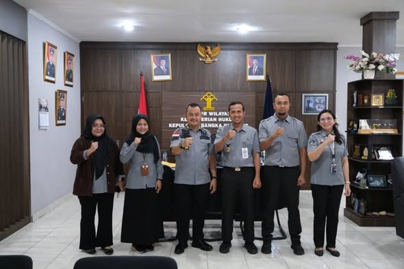 Perkuat Sinergi Layanan AHU, Kanwil Kemenkum Babel Terima Audiensi Tim Ditjen AHU