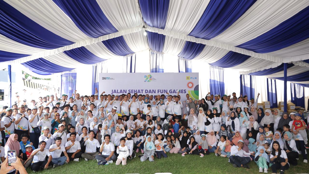 PLN Babel Meriahkan Hari Listrik Nasional ke-79 dengan Jalan Sehat, Fun Games, Donor Darah dan Pembagian Doorp