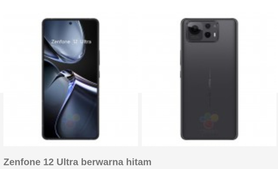 Tampilan Asus Zenfone 12 Ultra Beredar, Begini Spesifikasinya 