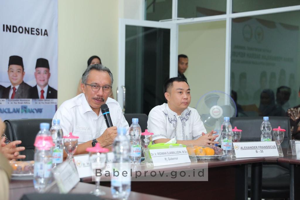 Pj Gubernur Ridwan Djamaluddin Hadiri Peresmian Kantor DPD RI Kepulauan Babel