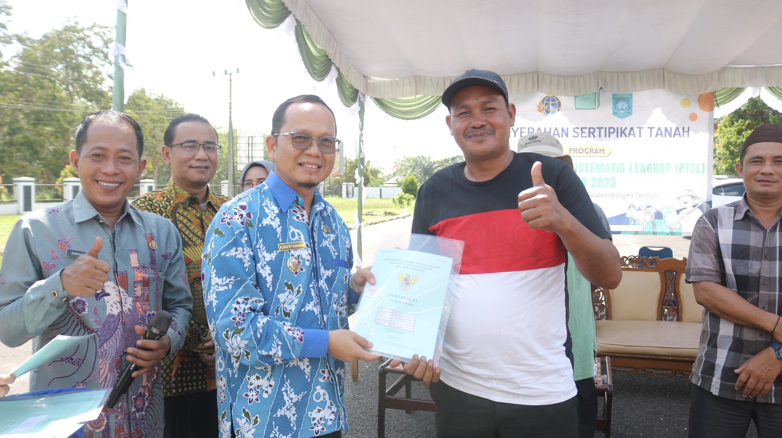 3 Desa di Kecamatan Simpang Katis Terima Ratusan Sertifikat Tanah Program PTSL