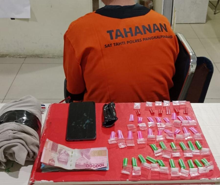 Residivis Sabu Sadikin Kembali Ditangkap, Samping Kantor Damkar Pangkalpinang Jadi Tempat Transaksi