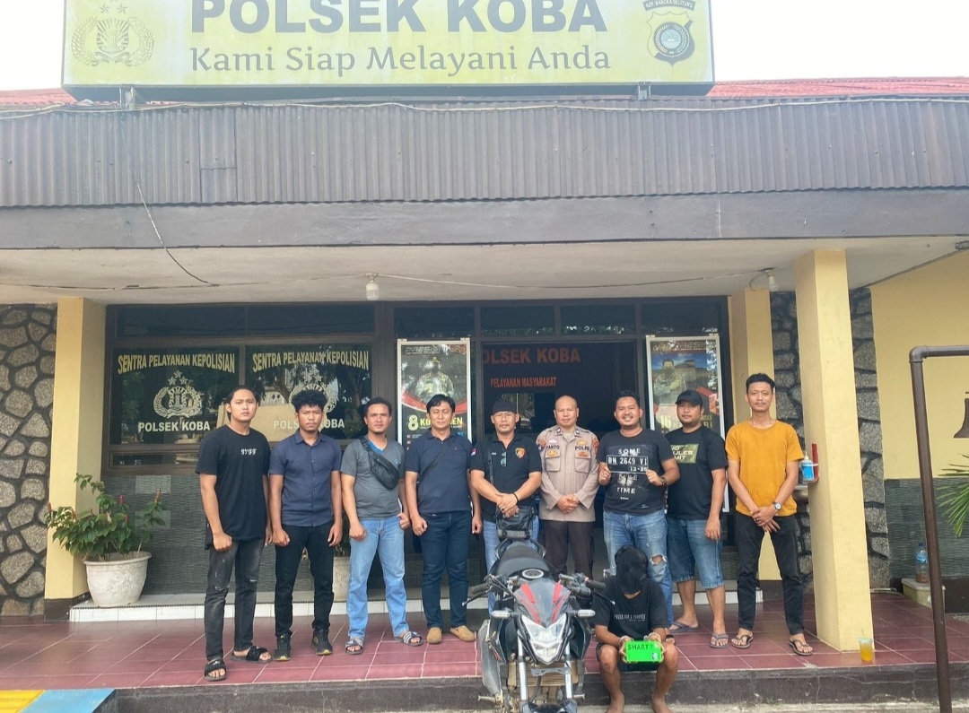 Pencuri Motor di Simpang Pasar Modern Koba Dibekuk