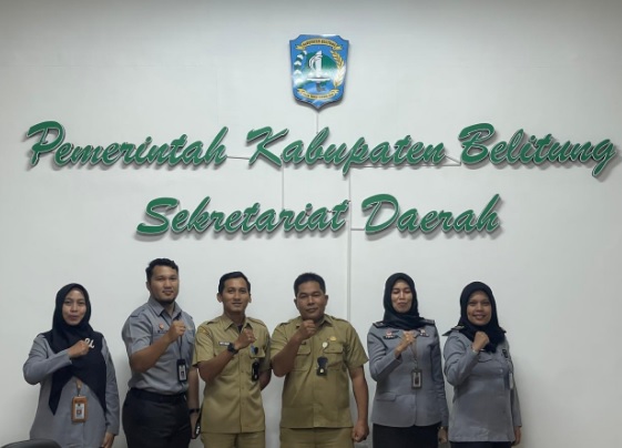 Kanwil Kemenkum Babel Koordinasi Rencana Tindak Lanjut Rekomendasi AIEK dengan Pemkab Belitung