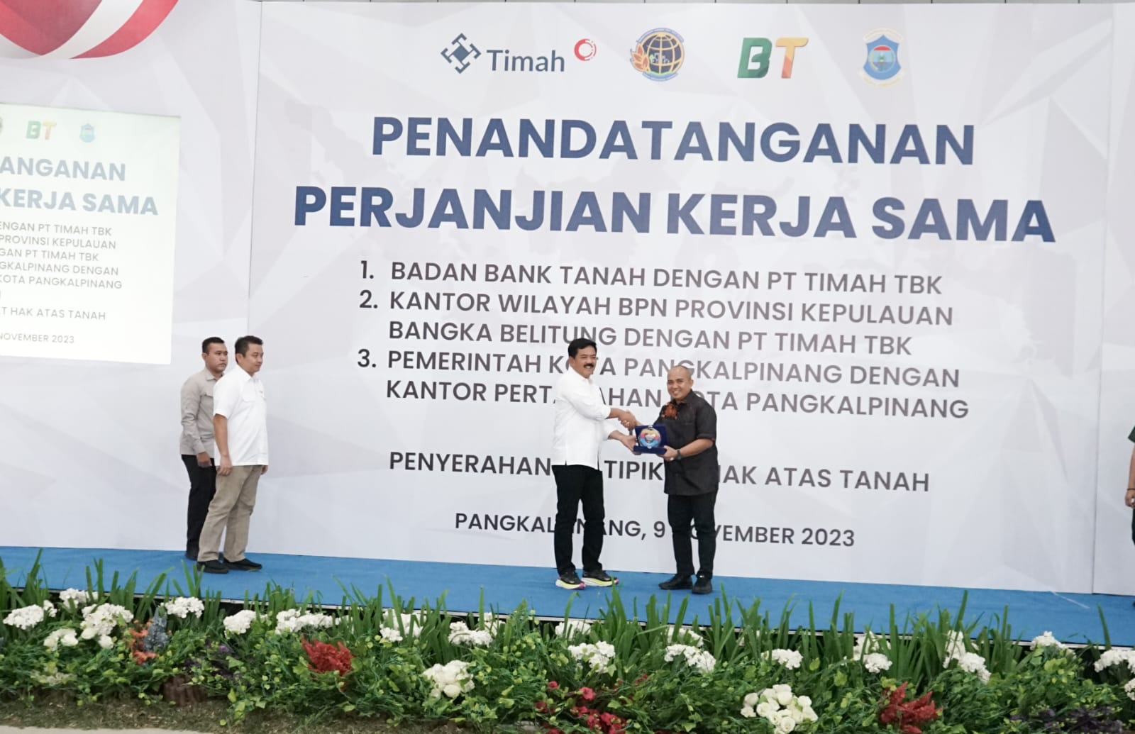 Menteri ATR/BPN Apresiasi Perjanjian Kerja Sama dengan Pemkot Pangkalpinang