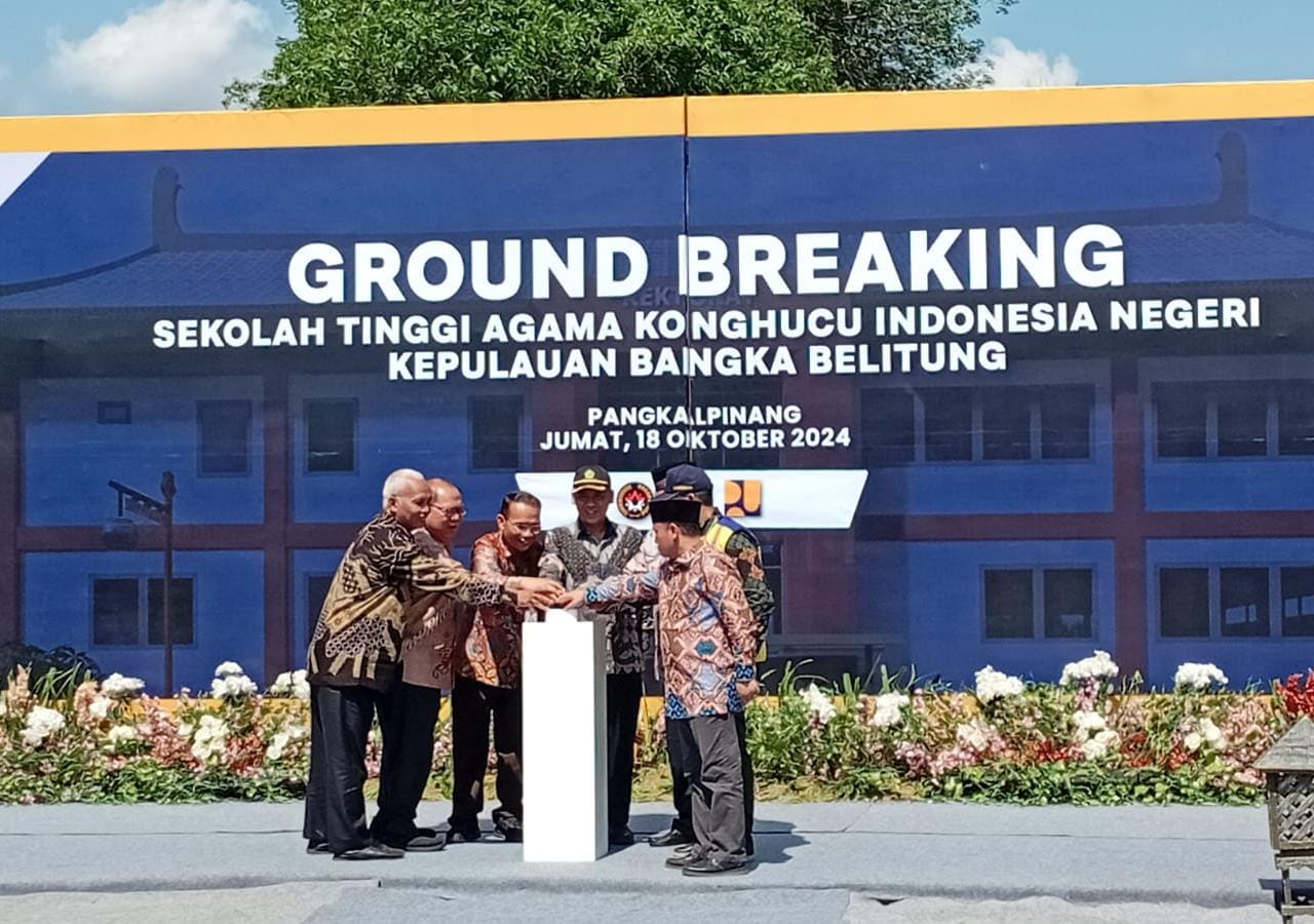 Wamenag RI Resmi Tandai Groundbreaking STIAKIN Babel Pertama di Indonesia