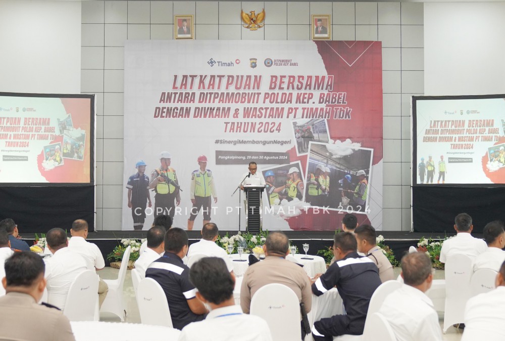 PT Timah dan Polda Babel Gelar Latihan Peningkatan Kemampuan Bersama 