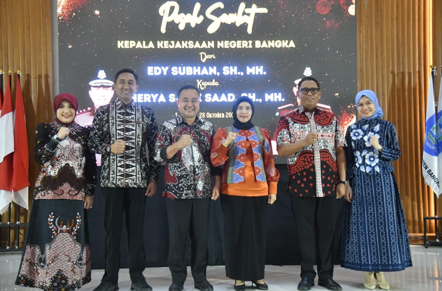 Herya Sakti Saad Resmi Kejari Bangka, Edi Subhan Pindah Lampung Utara