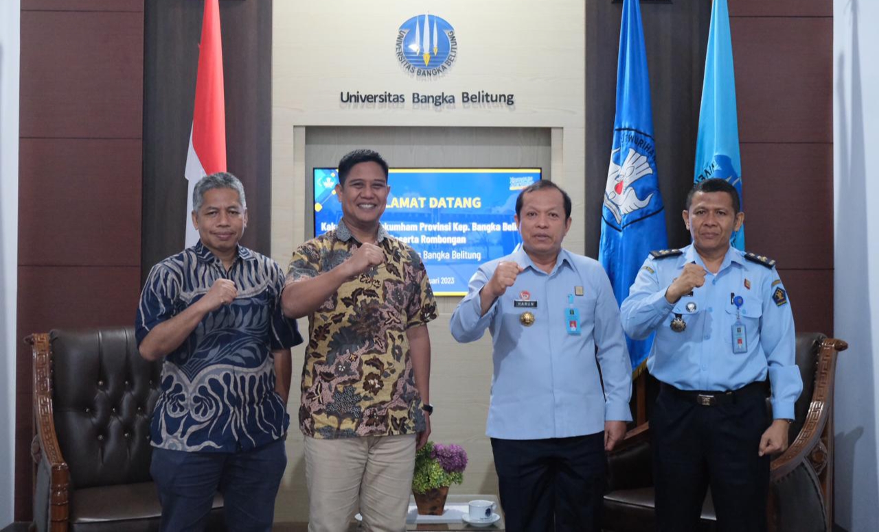 Kakanwil Harun Sulianto sambangi  Rektor Universitas Bangka Belitung 