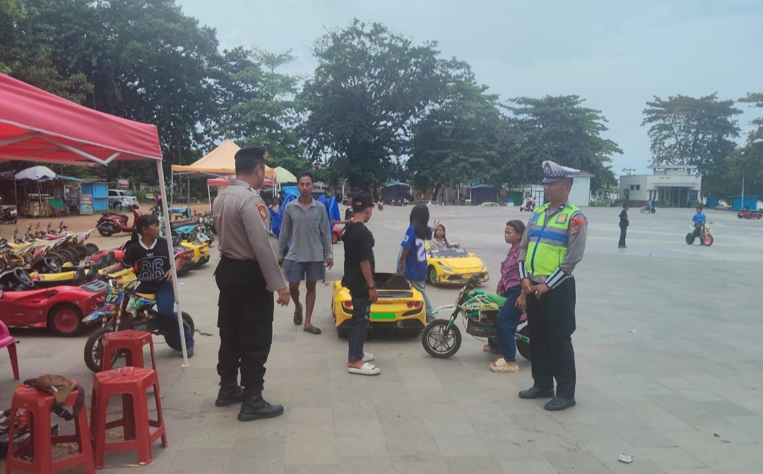 Puluhan Personel Polres  Amankan Kawasan Wisata di Basel 