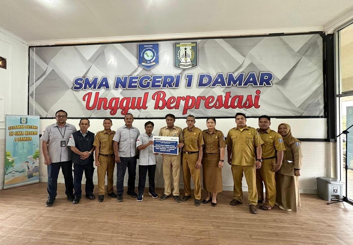 PT Timah Tbk Dukung Pembangunan Sarana dan Prasarana Sekolah di SMAN 1 Damar Belitung Timur