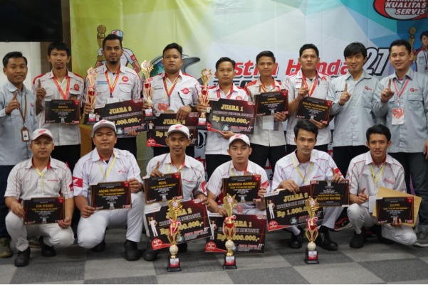 Honda Babel Gelar Kontes Mekanik & Service Advisor AHASS Regional Babel 2022