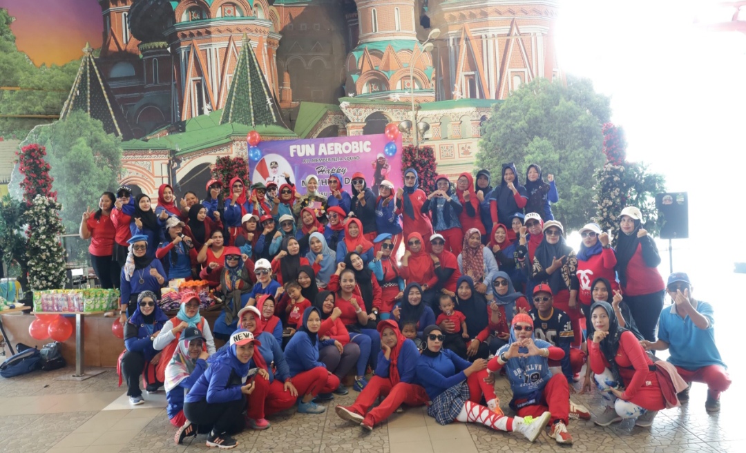 Ibu-Ibu di Pangkalpinang Senam Bersama untuk Sehat, Aktif, dan Bahagia