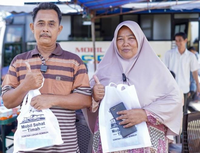 Mobil Sehat PT Timah Hadir di Desa Lumut, Supriyadi: Bisa Membantu Kami dari Segi Biaya 