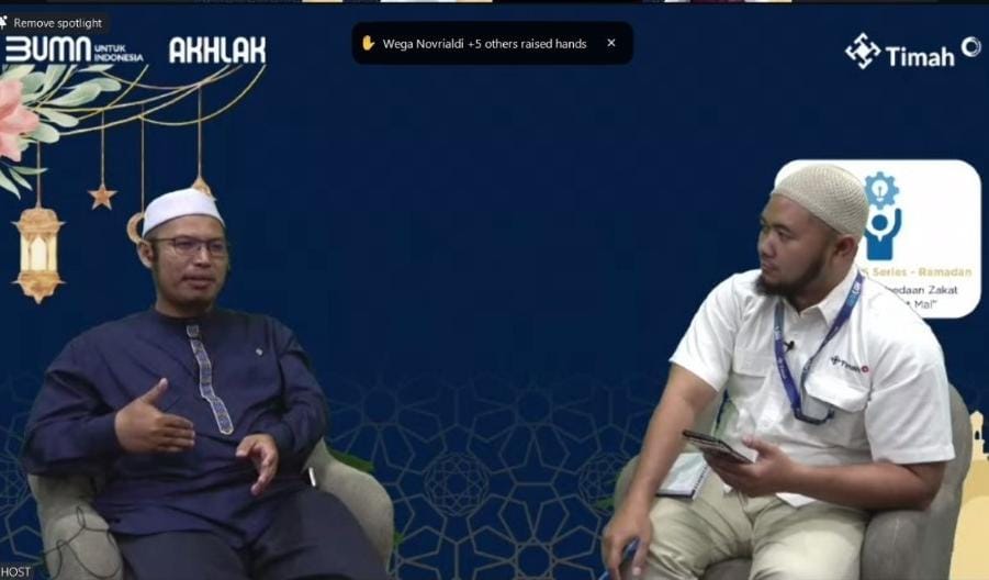 PT Timah Gelar Webinar Zakat untuk Karyawan, Tingkatkan Spiritualitas di Bulan Ramadan