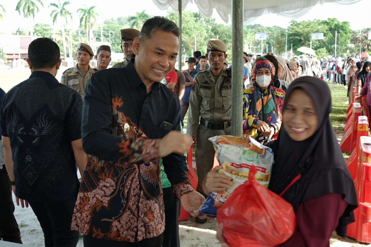 3.500 Paket Sembako Murah Untuk Menyambut Puasa di Bangka