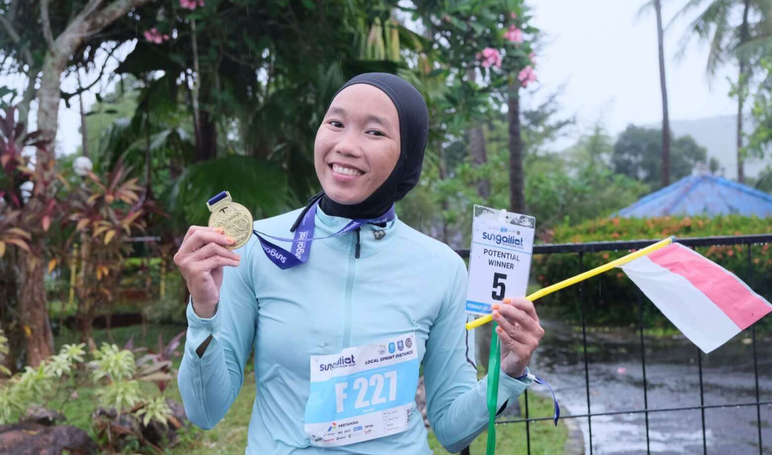 Petugas Lapas Perempuan Pangkalpinang Ikuti Sungailiat Triathlon