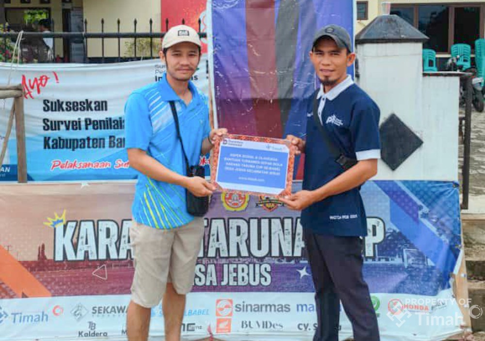 Kolaborasi dengan Pemuda, PT Timah Tbk Turnamen Dukung Karang Taruna Jebus Cup 1