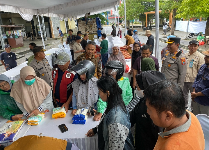 Dukung Operasi Pasar, Polres Bangka Harap Inflasi Tertekan