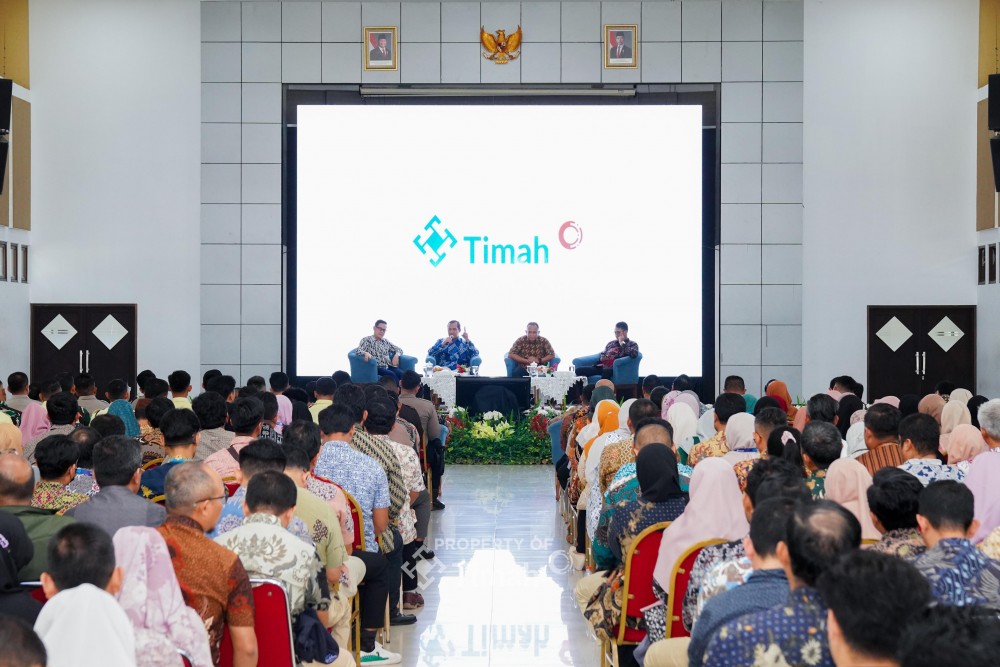 Tingkatkan Kinerja Produksi dan Pengamanan IUP, Manajemen PT Timah Gelar Town Hall Meeting Bersama Karyawan