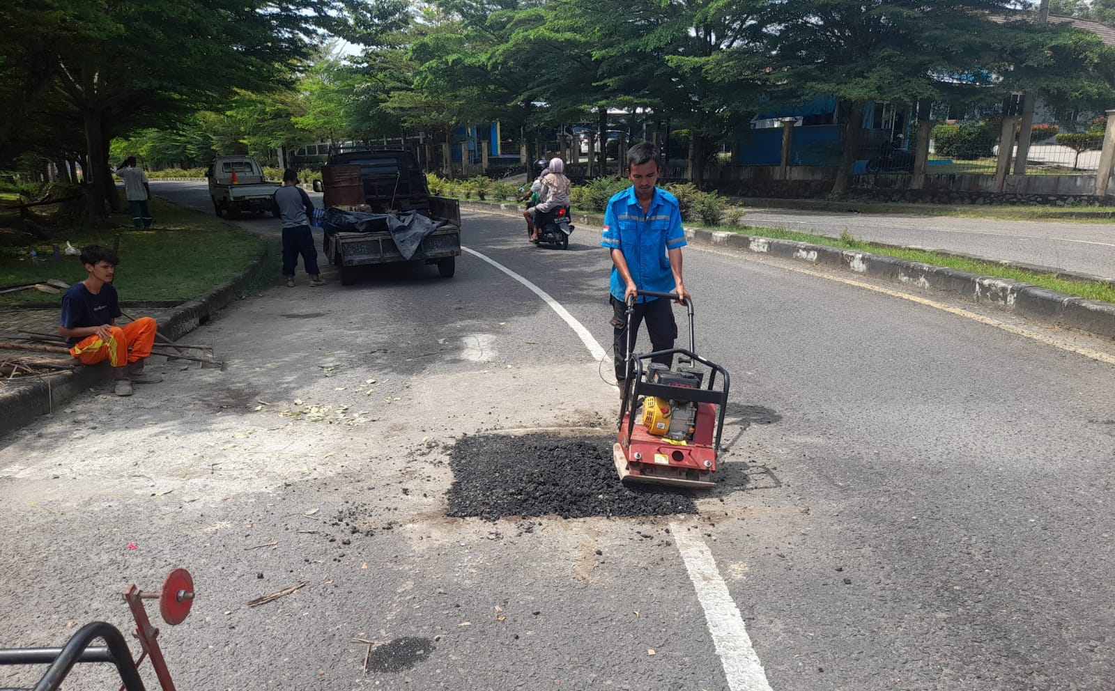 Terima Laporan Warga Jalan Rusak di Muntok, Begini Respon BPJN Babel