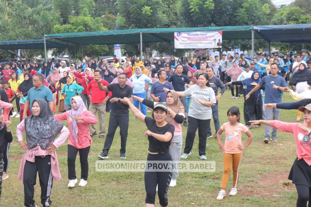 Pj Gubernur Suganda: Senam Pagi adalah Kunci Hidup Sehat dan Ajang Silaturahmi