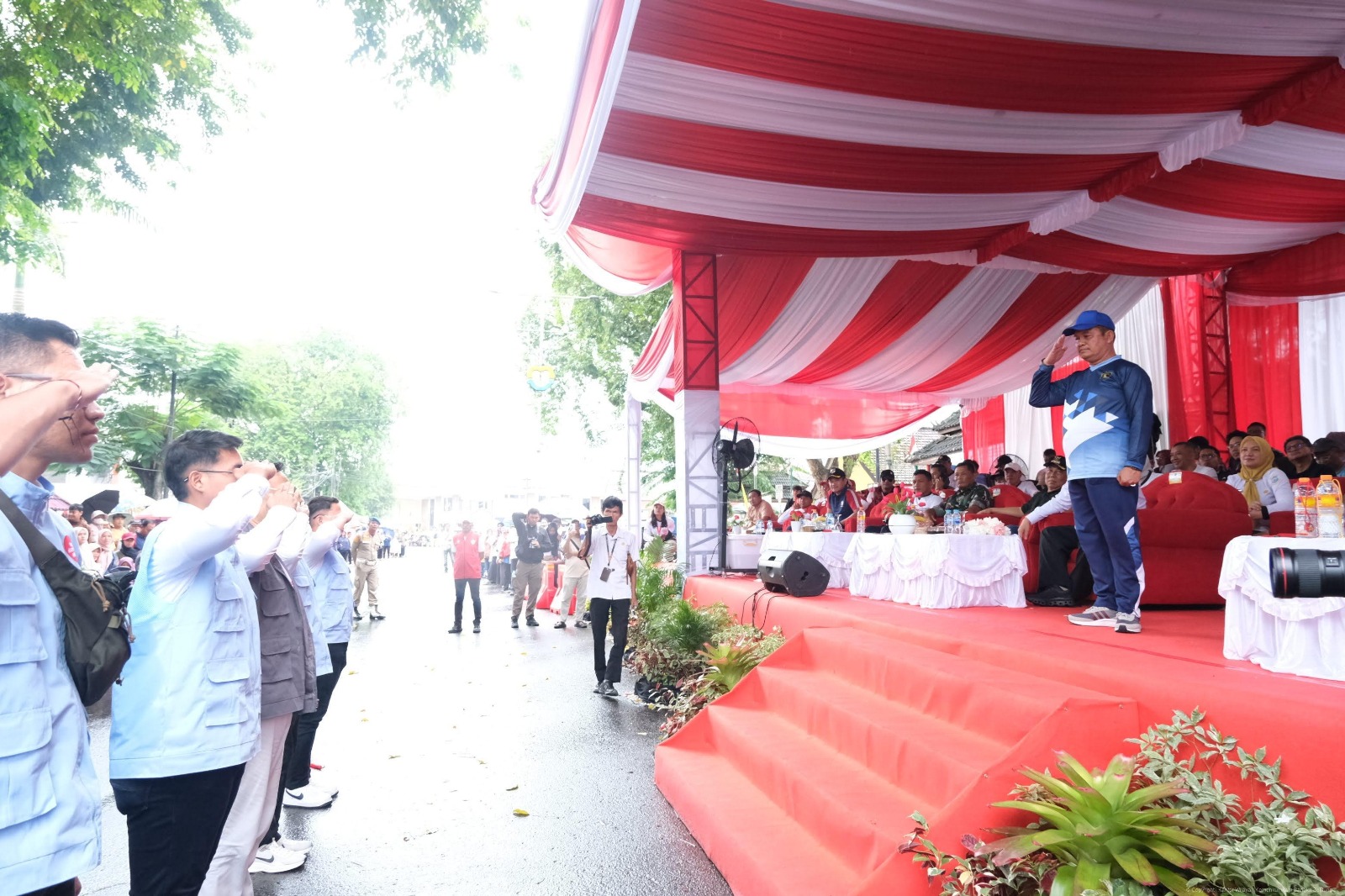 Kanwil Kemenkum Babel Hadiri Pawai dan Karnaval HUT RI ke-80 di Pangkalpinang