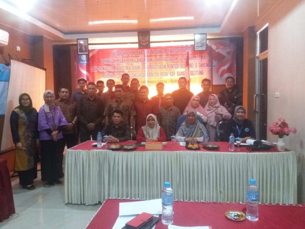 Workshop Rencana Aksi P4GN, Kesbangpol Babel Ajak Warga Basel Cegah Penyalahgunaan Narkoba