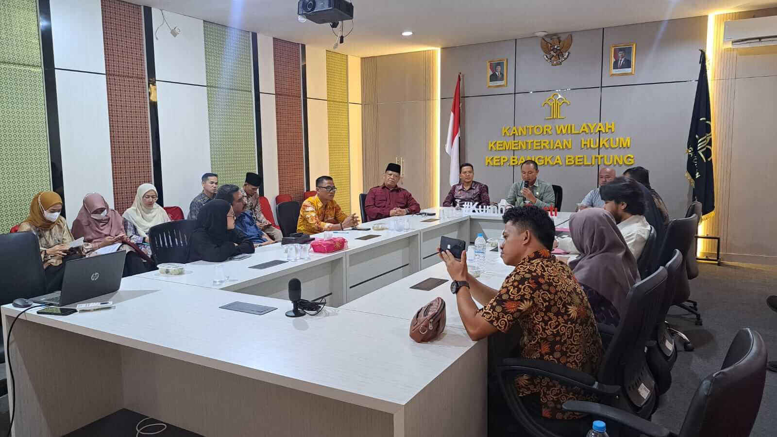 Kanwil Kemenkum Babel Terima Kunjungan  Mediasi dan Konsultasi Pemda Kabupaten Belitung