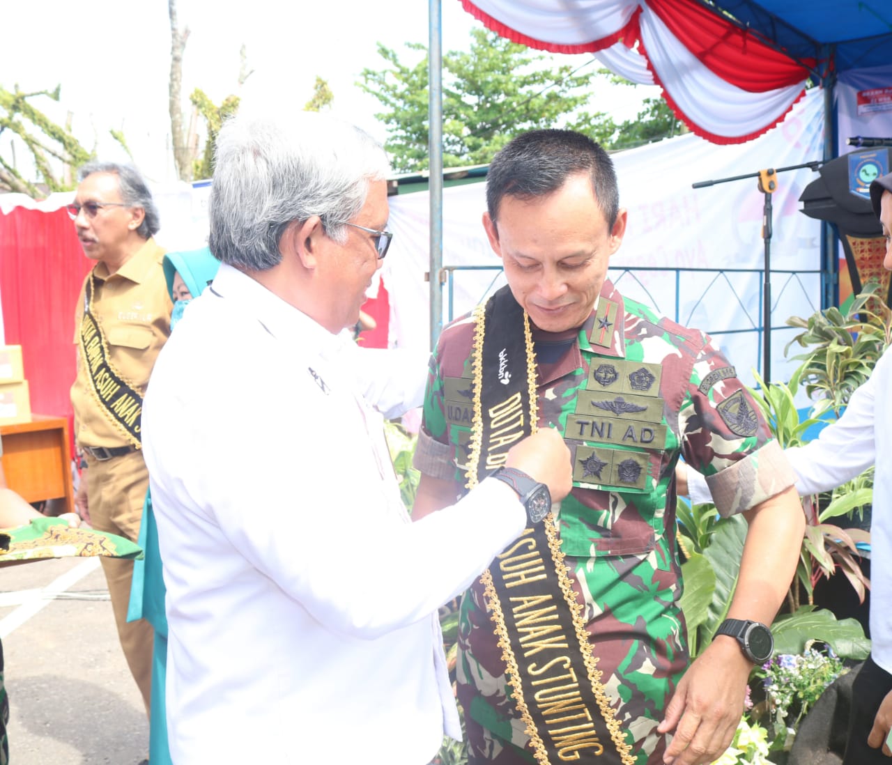 Pj Gubernur Babel Canangkan TNI Manunggal Bangga Kencana HUT TNI ke-77