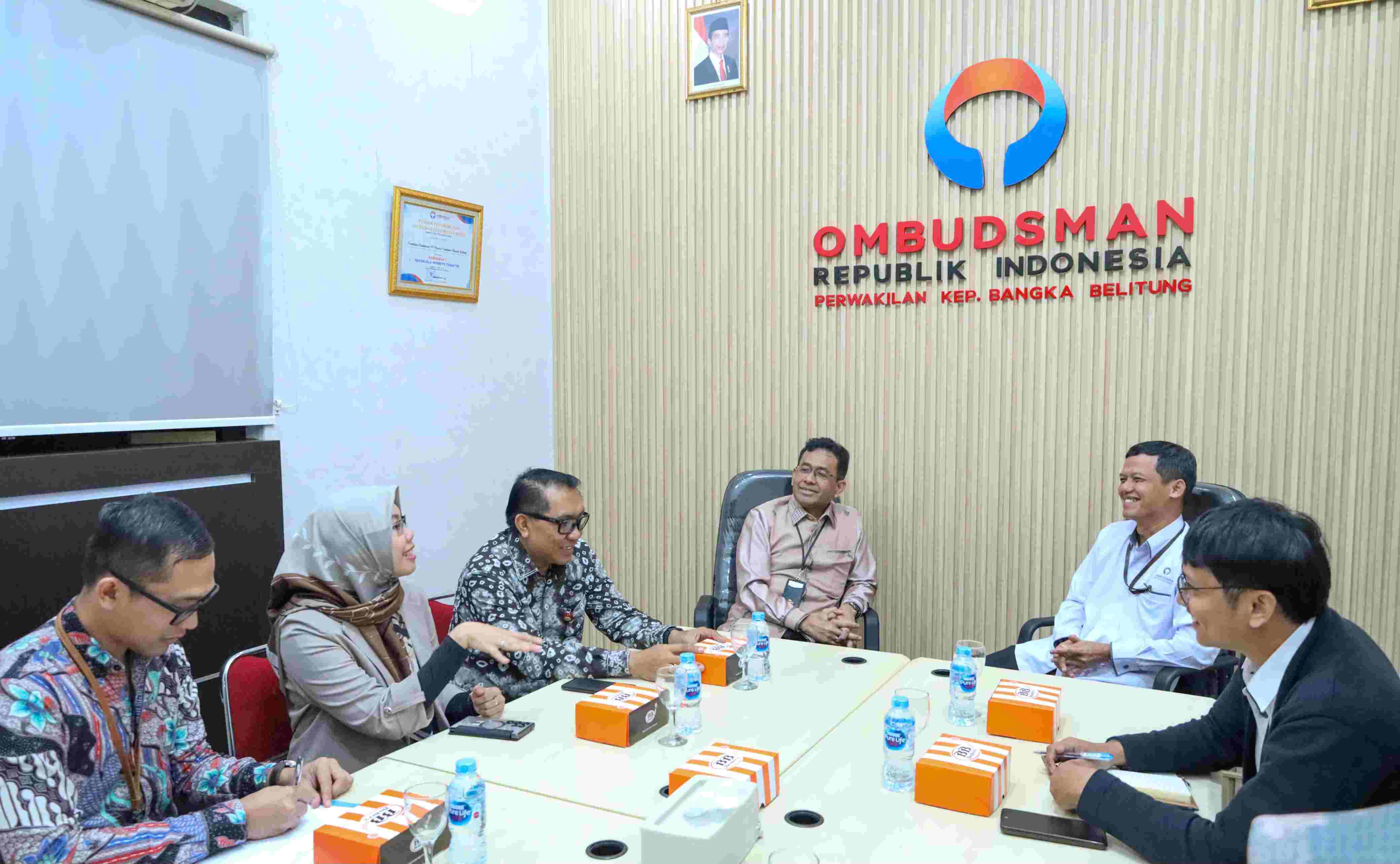 OJK Regional VII Kunjungi Ombudsman Babel, Kolaborasi Edukasi Pelayanan Keuangan masyarakat