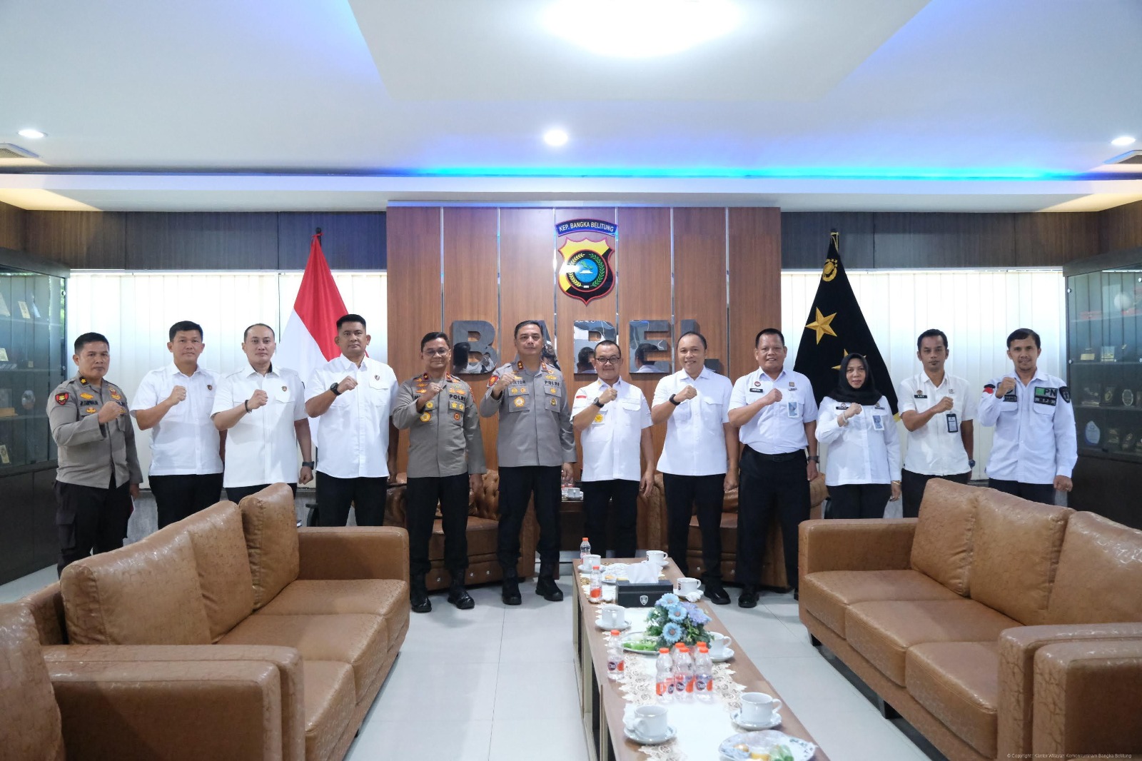 Kakanwil Kemenkum Babel Beserta Jajaran Lakukan Audiensi dengan Kapolda Babel 