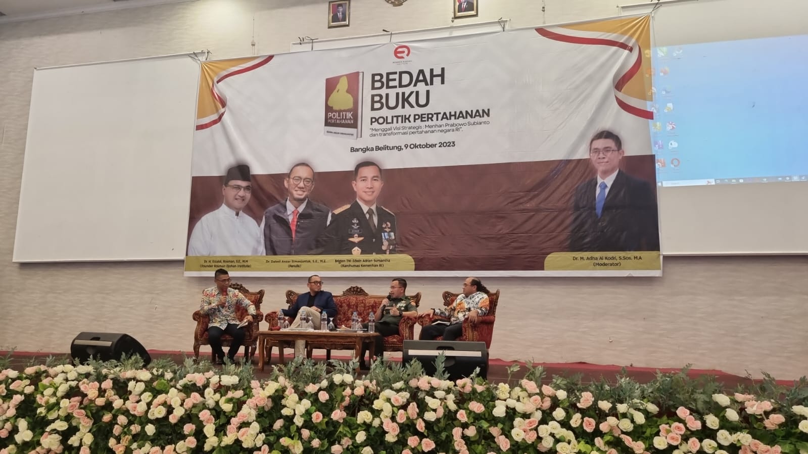 Dahnil Anzar bersama Erzaldi Rosman Gali Visi Strategis Pertahanan Indonesia