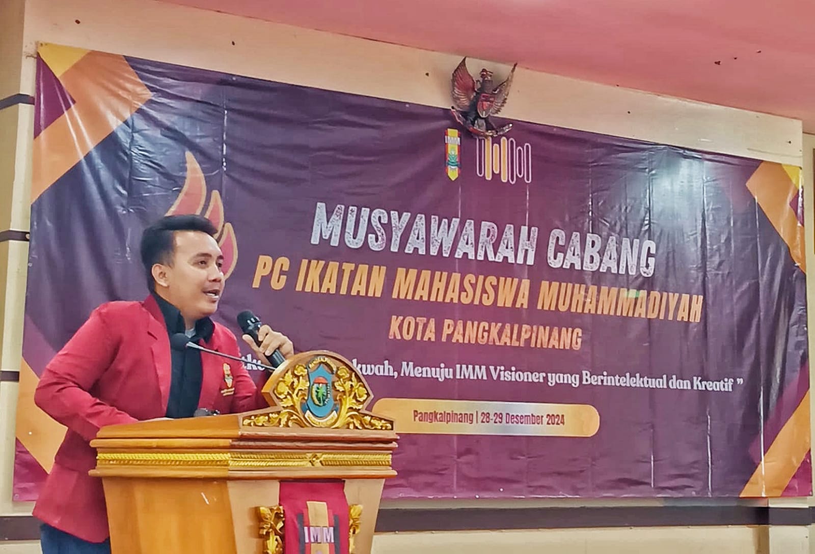 Mengesankan, LPJ Ketua Umum PC IMM BSM Kota Pangkalpinang Raih Standing Applause