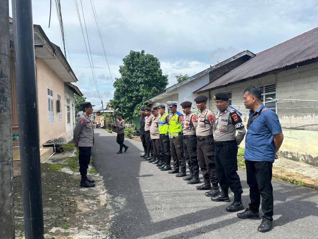 Pengamanan Kampanye, Kapolsek Pangkalan Baru Ingatkan Personel Jaga Netralitas