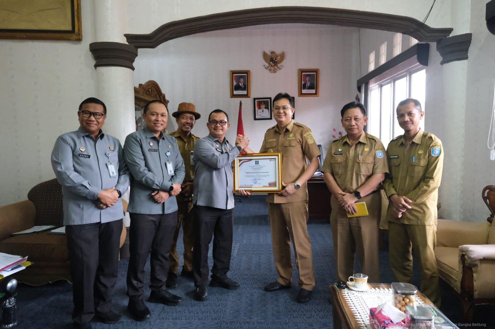 Kanwil Kemenkum Babel dan Pemkab Bangka Barat Perkuat Sinergi Hukum