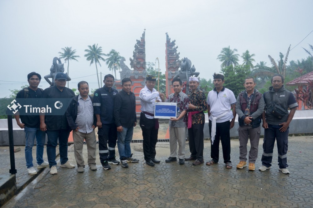 Pura Jagatnatha Surya Kencana Alami Masalah Air Bersih, PT Timah Tbk Berikan Bantuan Pengeboran Sumur