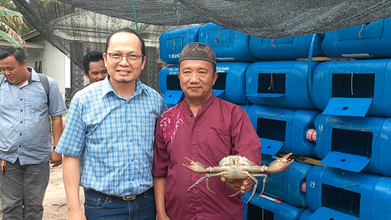 Solusi Musim Paceklik, Bangka Tengah Tawarkan Budidaya Kepiting Kremangok Appartement Crab Box 