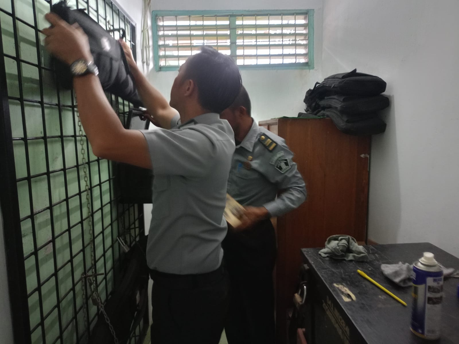 Pastikan Keamanan, Lapas Pangkalpinang Cek Kelayakan Senjata dan Amunisi   