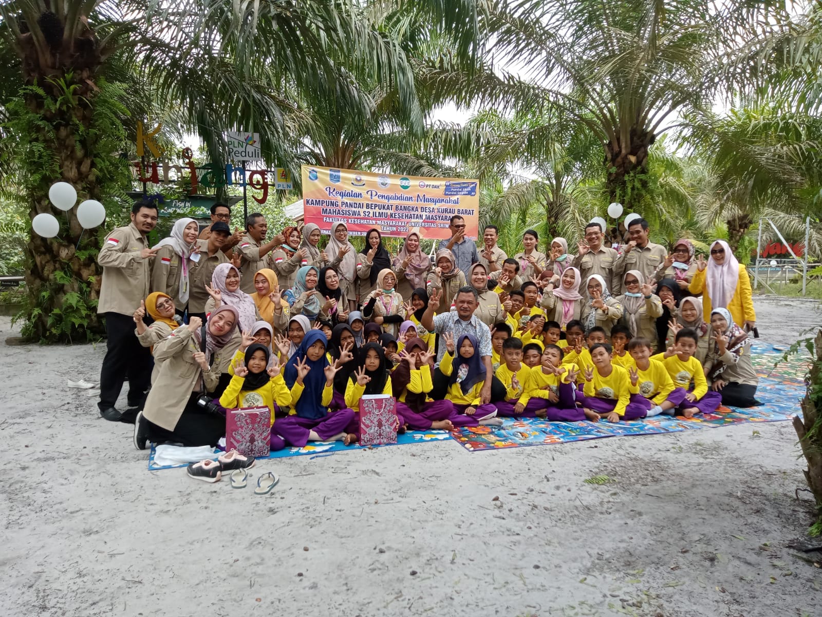 Pengabdian Masyarakat di Kurau, Mahasiswa S2 IKM UNSRI Launching Kampung Pandai