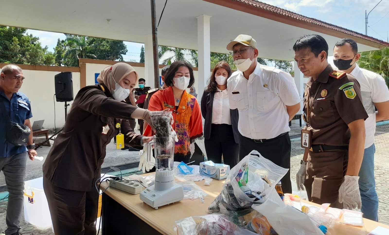 Perdana 2022 Ini Kejari Bateng Musnahkan BB dari 77 Perkara, Shabu Capai 1,6 Kg