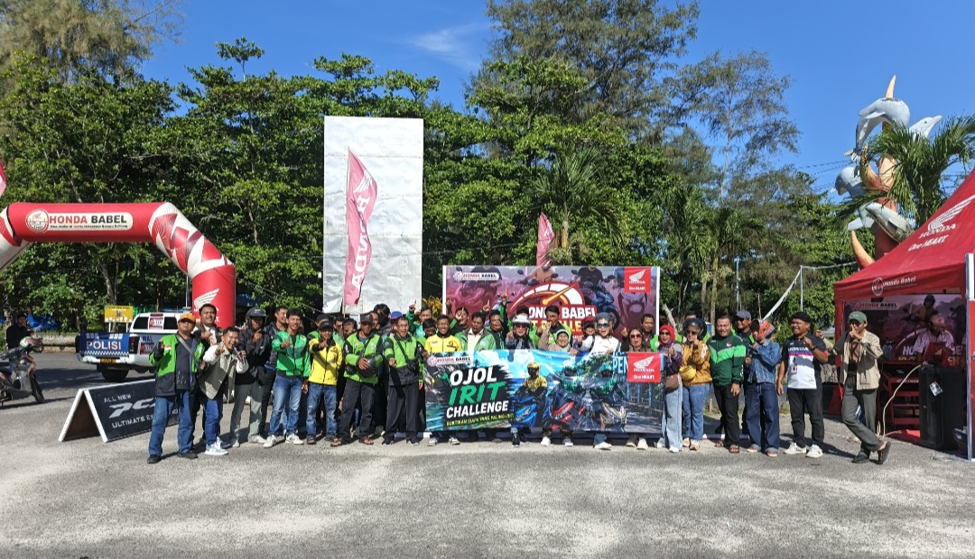 Ojol Irit Challenge Pecah di Tanjung Pendam! Honda Babel Buktikan Irit Bisa Tetap #Cari_Aman