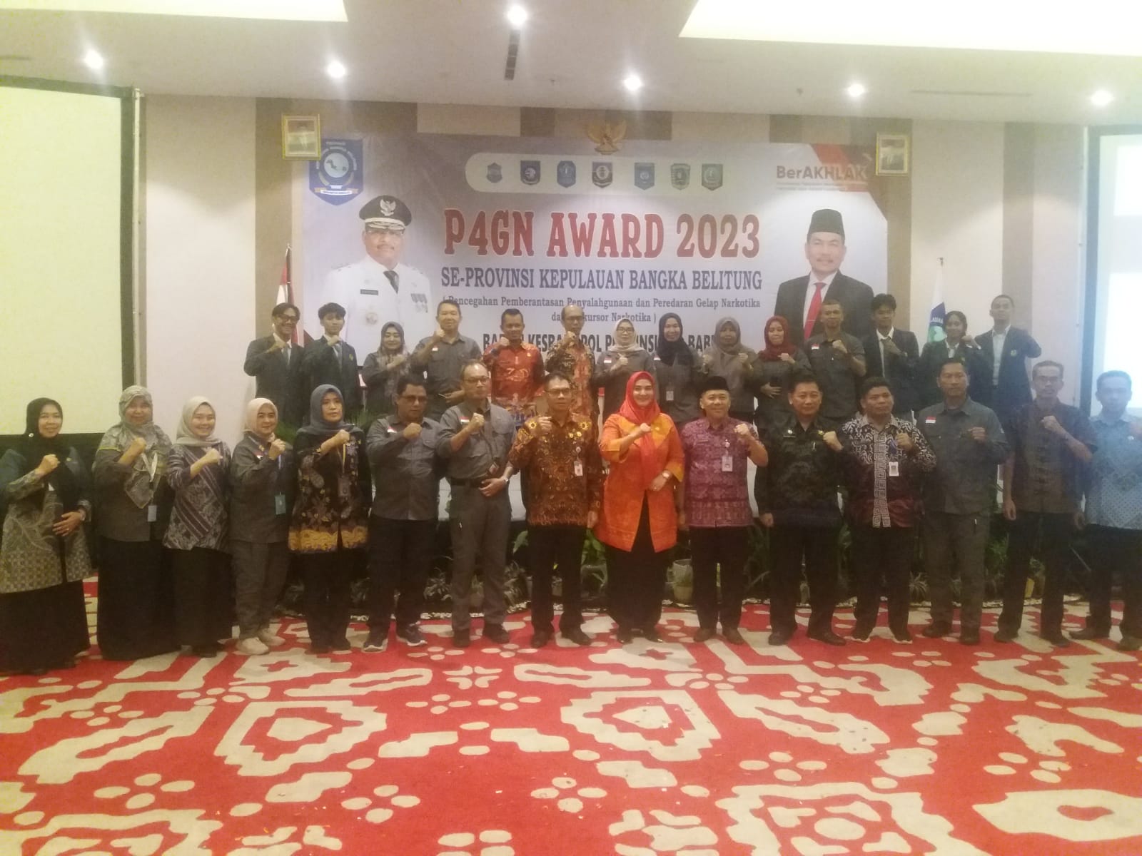 Ini Penerima Penghargaan P4GN Award 2023 Kesbangpol Babel 