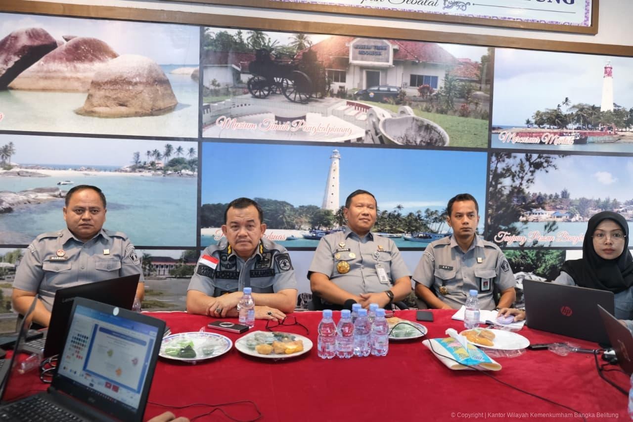 Kanwil Kemenkum Babel Ikuti Technical Meeting Pengukuran Maturitas KI