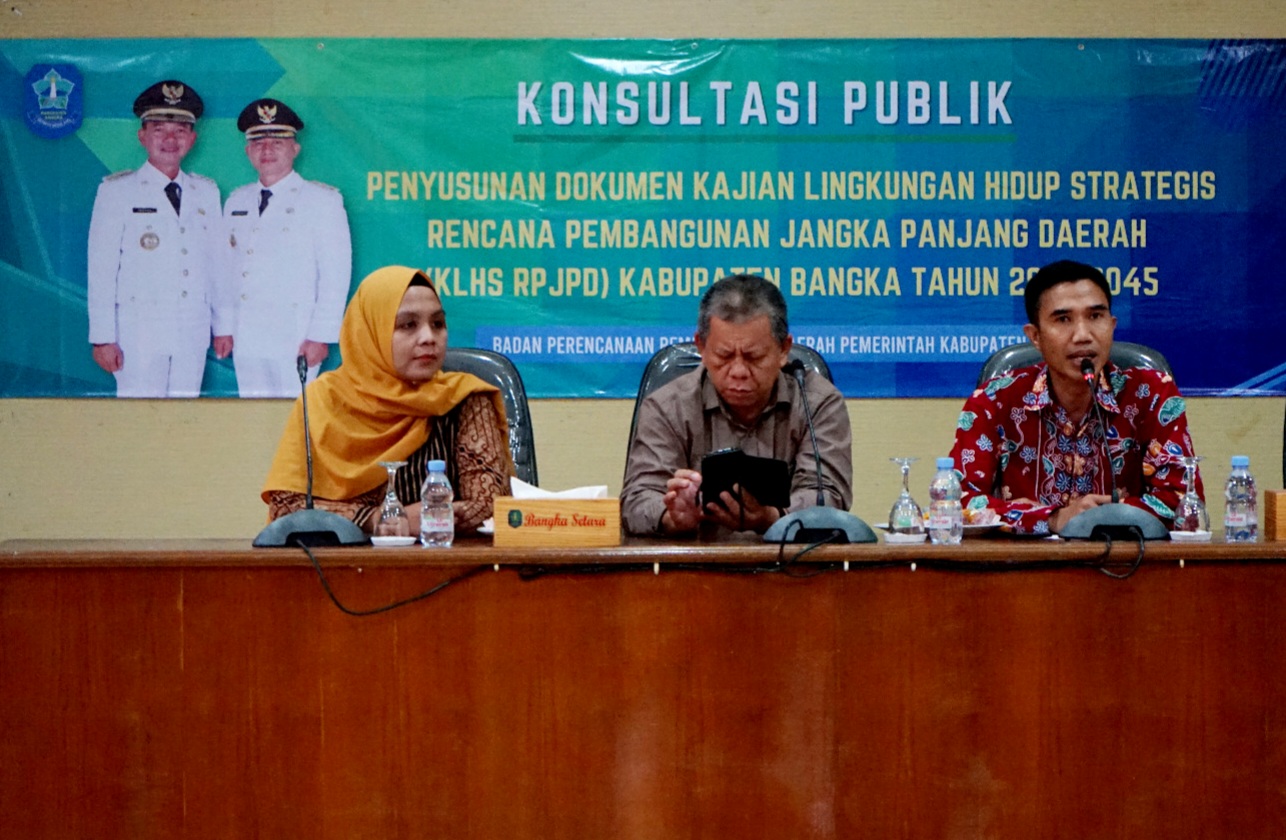 Bappeda Bangka Konsultasi Publik I KLHS RPJPD Tahun 2025-2045