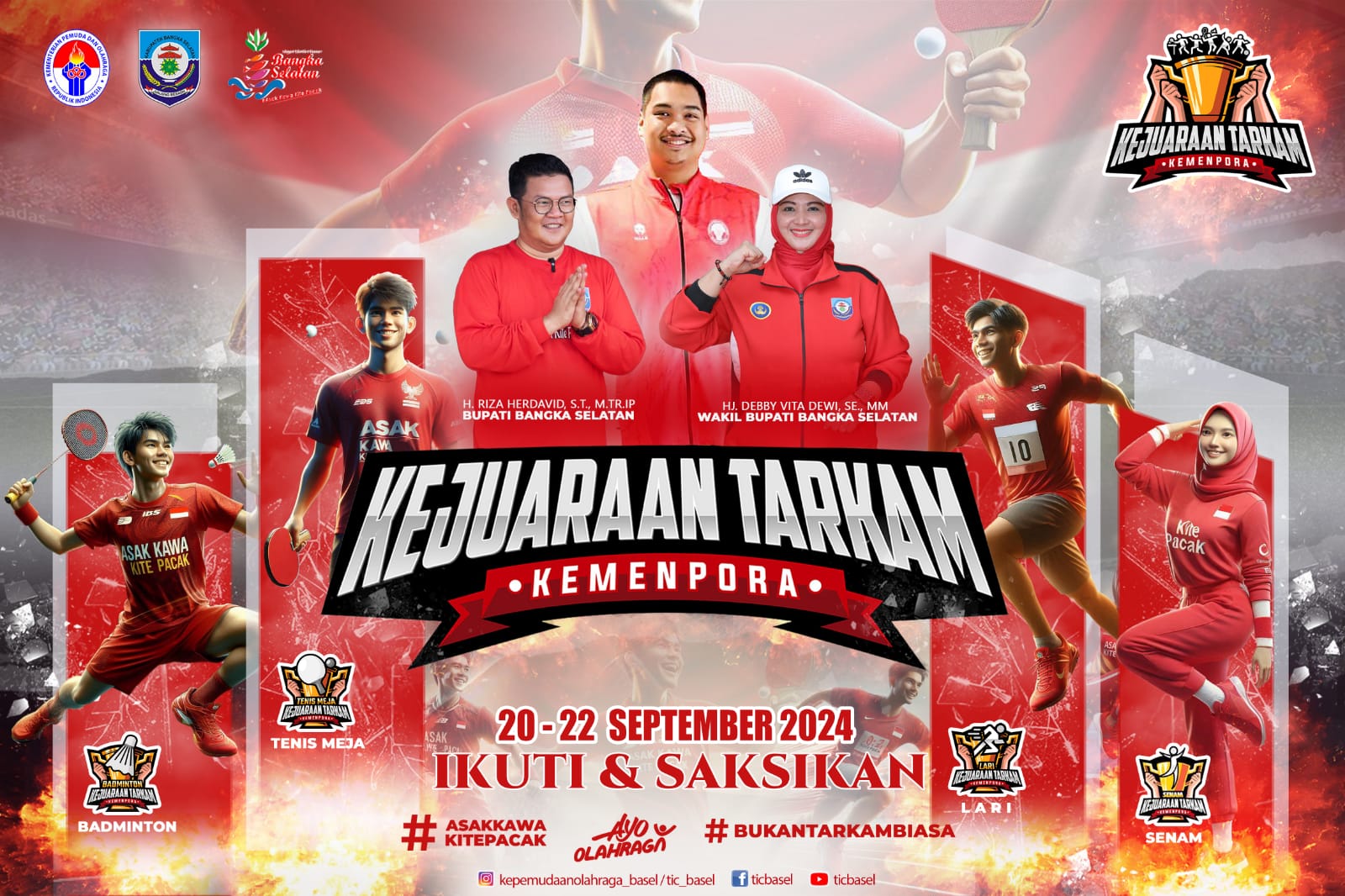 Kejuaraan Tarkam Kemenpora 2024, Ada Fun Run 5K di Toboali 